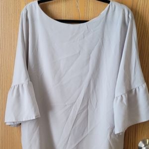 Banana Republic grey blouse
